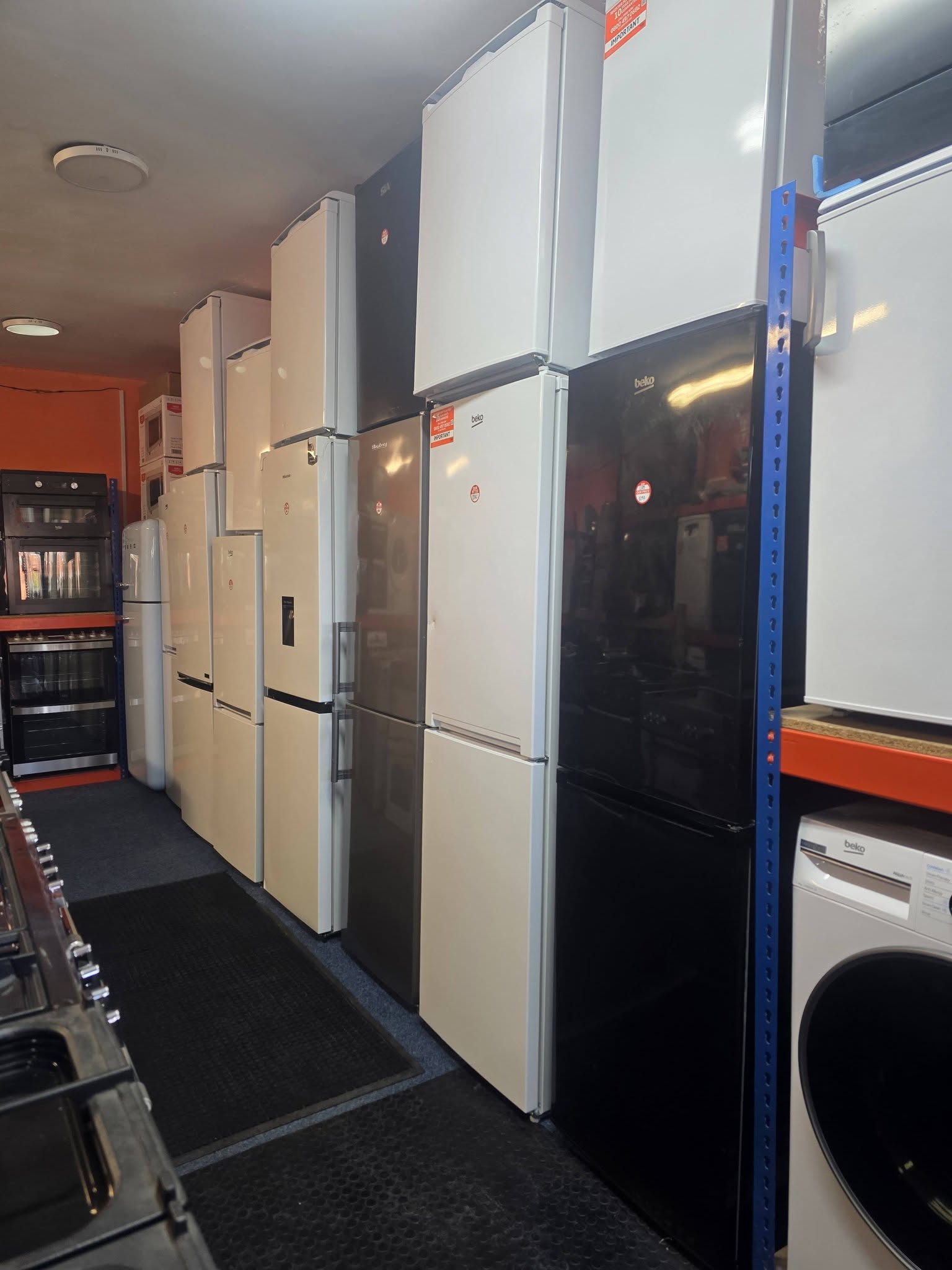 Range of fridge freezers
